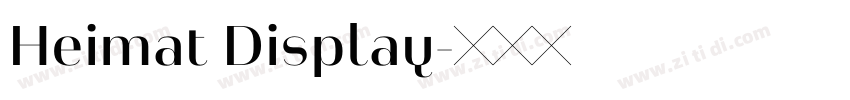 Heimat Display字体转换
